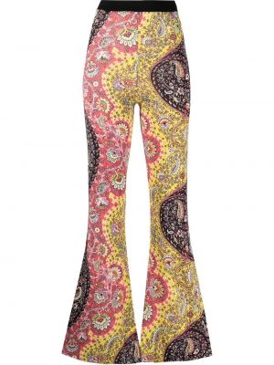 Nohavice s potlačou s paisley vzorom Etro žltá