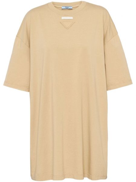 T-shirt en coton Prada marron