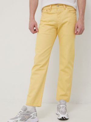 Proste jeansy Levi's żółte