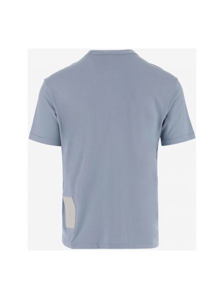 T-shirt aus baumwoll mit rundem ausschnitt Ten C blau