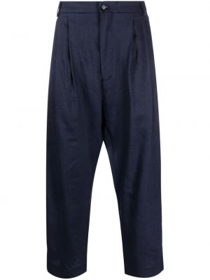 Pantaloni plisate Hed Mayner albastru