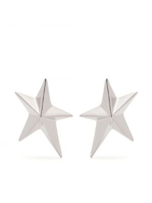 Σκουλαρίκια με μοτίβο αστέρια Mugler ασημί