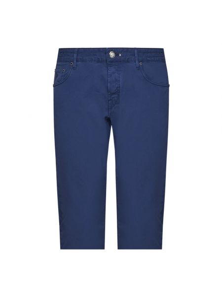 Pantalones slim fit Hand Picked azul