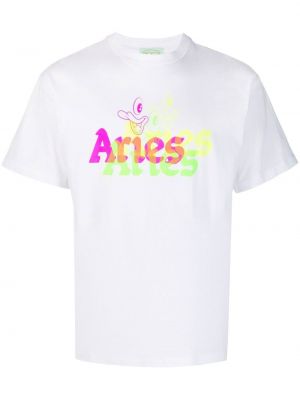Tričko s potlačou Aries biela