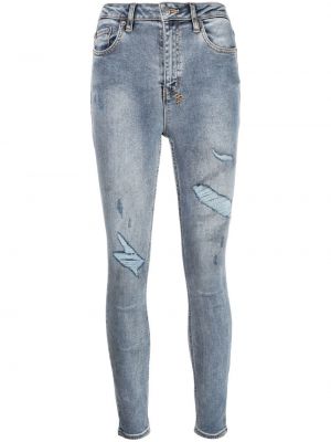 Nødlidende skinny jeans Ksubi blå