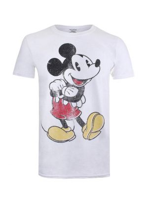 Хлопковая футболка ретро Disney белая