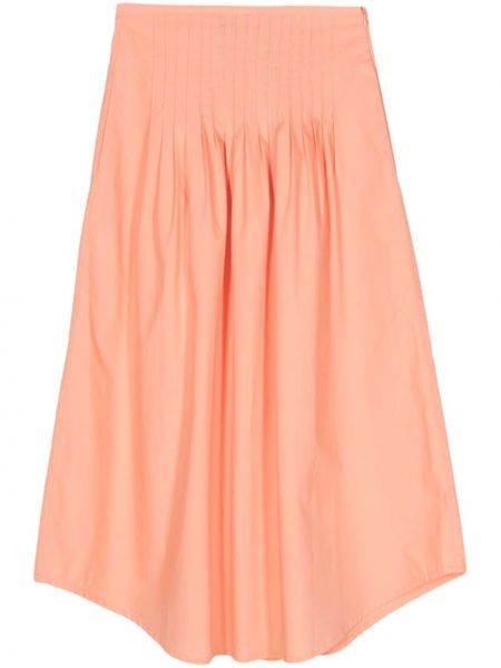 Bavlnená sukňa A.p.c. oranžová