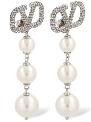 Pendientes con perlas de cristal Valentino Garavani