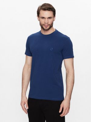Marškinėliai Trussardi mėlyna