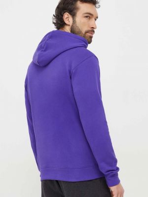 Hanorac cu glugă din bumbac din bumbac Adidas Originals violet
