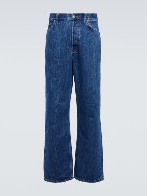 Straight leg jeans baggy Dries Van Noten blu