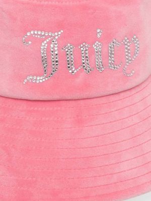 Бархатная шляпа Juicy Couture розовая