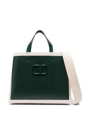 Τσάντα shopper Valentino Garavani λευκό
