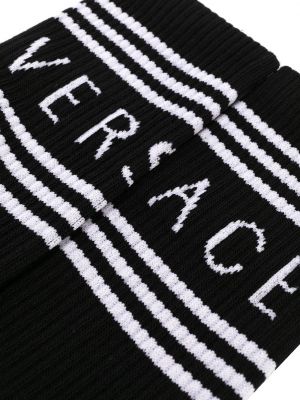 Calcetines con estampado Versace negro