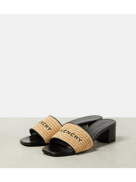 Papuci tip mules cu broderie Givenchy