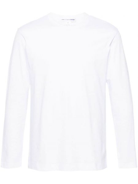 Raštuotas medvilninis marškinėliai Comme Des Garçons balta