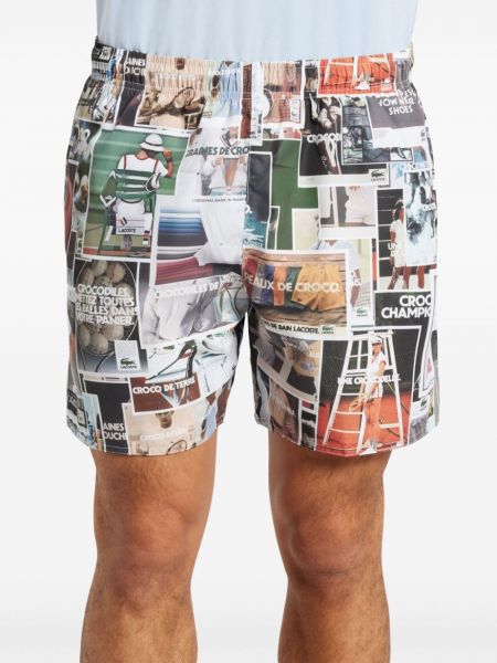 Shorts mit print Lacoste weiß