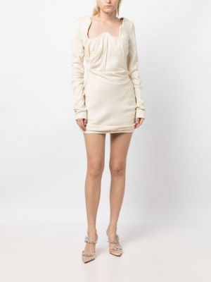 Asymetrické koktejlové šaty Rachel Gilbert bílé