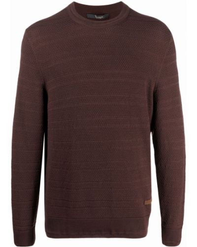 Jersey de tela jersey de cuello redondo Billionaire marrón