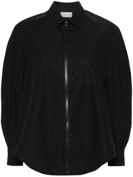Bombažna jakna Moncler črna