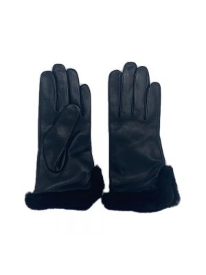 Rękawiczki skórzane Ugg czarne