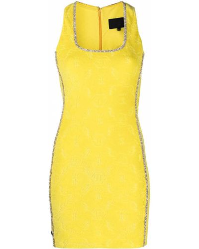 Mini vestido Philipp Plein amarillo