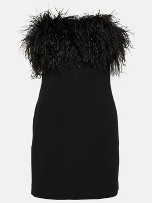 Obleka s perjem Rebecca Vallance črna