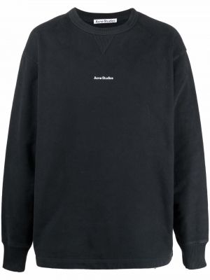 Sweatshirt aus baumwoll mit print Acne Studios schwarz