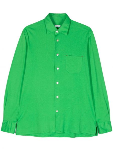 Βαμβακερή μπλούζα Kiton πράσινο