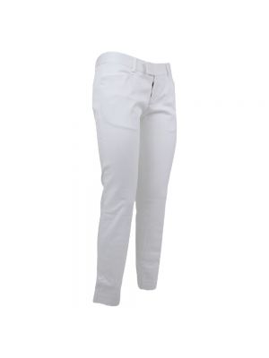 Pantalones chinos de algodón Dsquared2 blanco