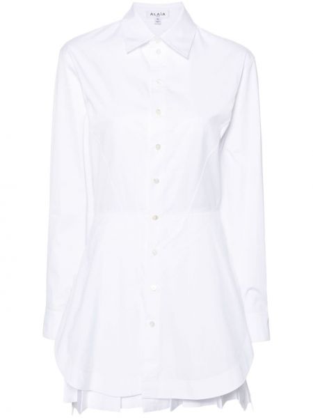 Mini-abito di cotone Alaïa bianco