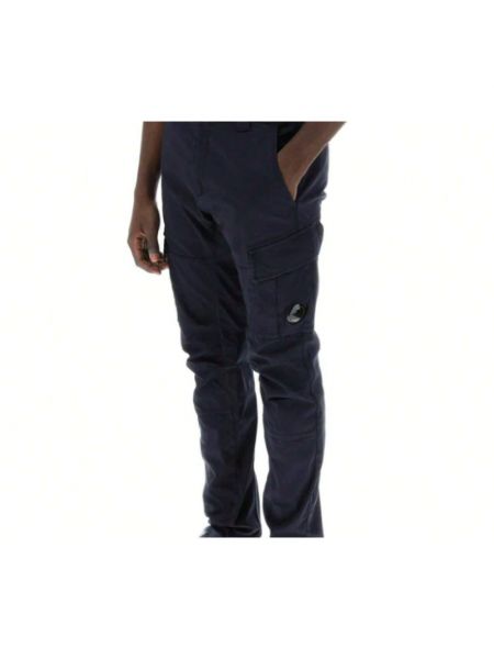 Spodnie slim fit C.p. Company niebieskie