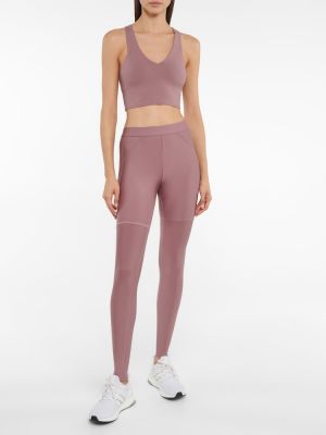Спортни панталони с висока талия Alo Yoga розово