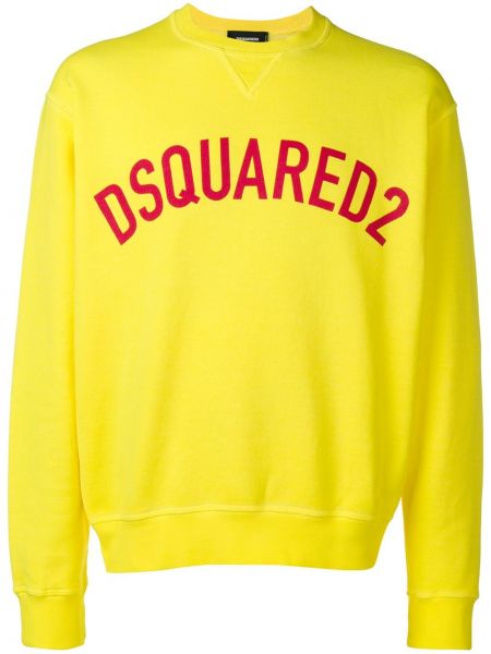 Trykt sweatshirt Dsquared2 gul