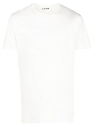 T-shirt ricamato Jil Sander bianco