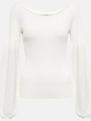 Jersey de lana de tela jersey Dorothee Schumacher blanco
