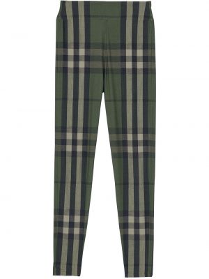 Pantalones de chándal a cuadros Burberry verde