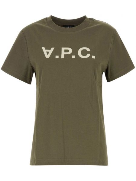 T-shirt A.p.c. grøn