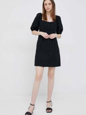 Pamučna mini haljina Gap crna