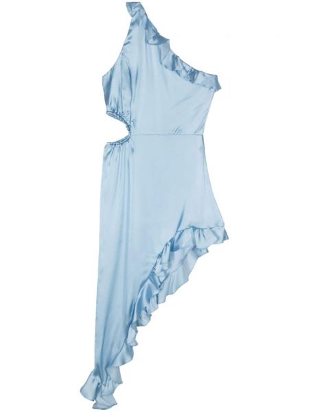 Асиметрична сатенена коктейлна рокля Iro
