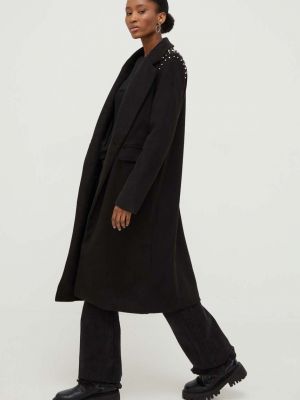 Palton cu nasturi cu nasturi Answear Lab negru