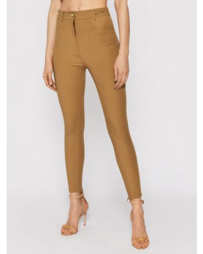 Elisabetta Franchi Pantaloni din material PA-011-16E2-V360 Maro Slim Fit