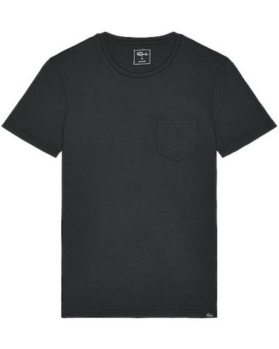Camicia di cotone in jersey in modal Rails nero