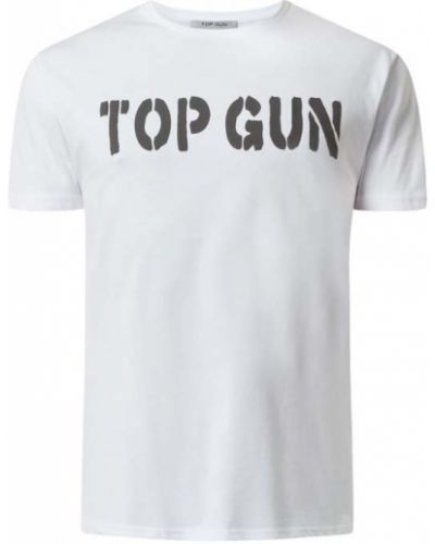 T-shirt z printem Top Gun, biały
