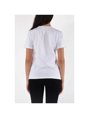 Camiseta con bordado de algodón de tela jersey Dondup blanco