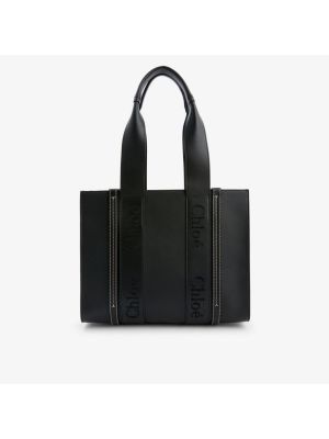 Кожаная сумка Chloé черная