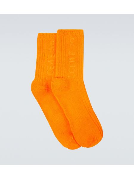 Chaussettes en coton Loewe orange