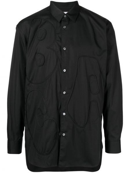 Hemd aus baumwoll mit applikationen Comme Des Garçons Shirt schwarz
