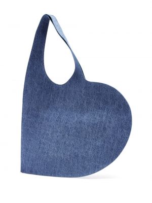 Shopper rankinė su širdelėmis Coperni mėlyna
