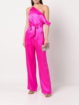 Asymmetrischer top mit drapierungen Michelle Mason pink